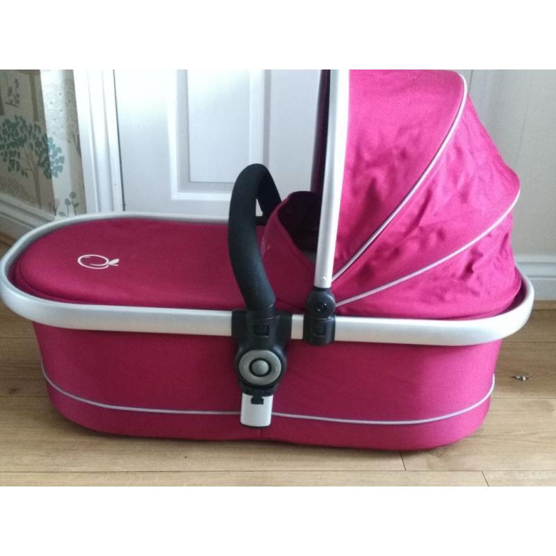 icandy peach carrycot in cranberry