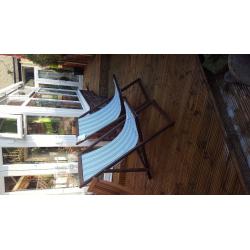 Retro deck chairs