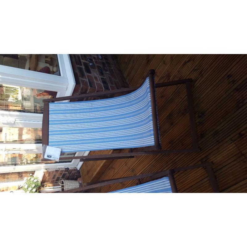 Retro deck chairs