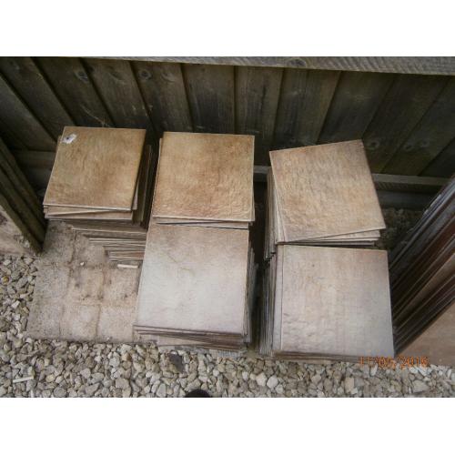 240 + Square Wall Tiles 20cm (8") x 20cm in a Brown Colour, Unused.
