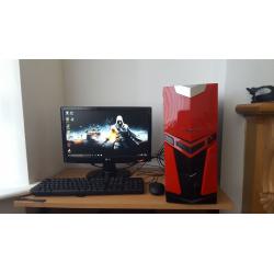 High Spec Intel Quad Core Gaming PC Microsoft Windows 10 HD Graphics Card 8GB RAM 1TB