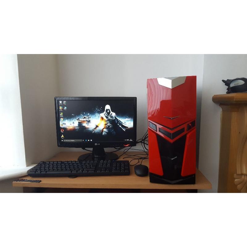 High Spec Intel Quad Core Gaming PC Microsoft Windows 10 HD Graphics Card 8GB RAM 1TB