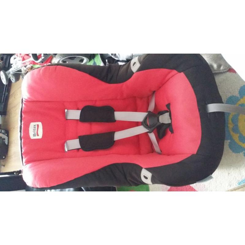 Britax eclipse red car seat