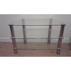 Glass tv stand and glass table