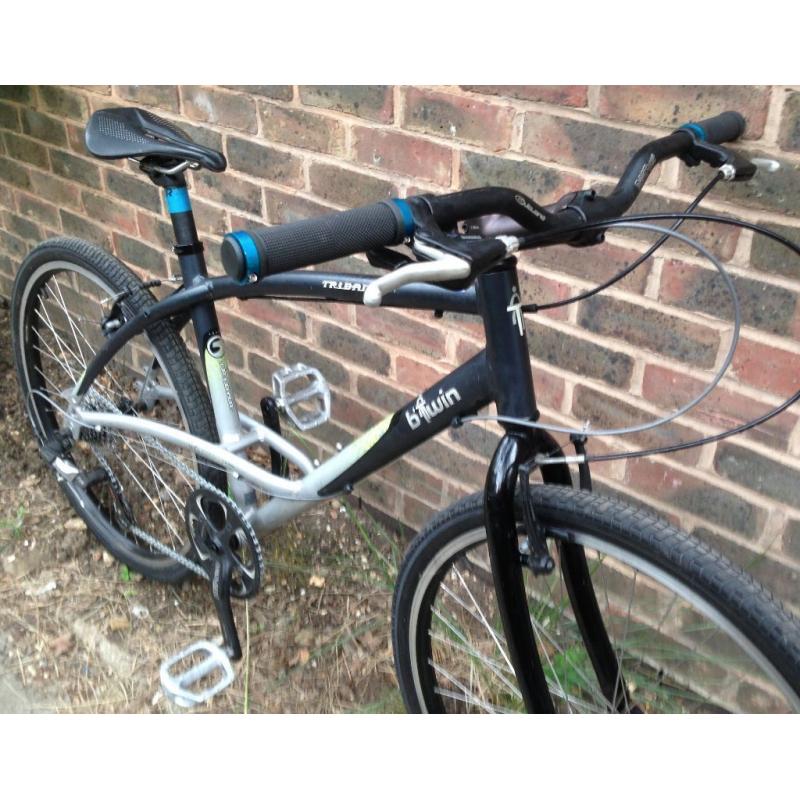 BTwin Triban 19 inch HYBRID BIKE lightweight aluminium new tyres bicycle Fully Serviced