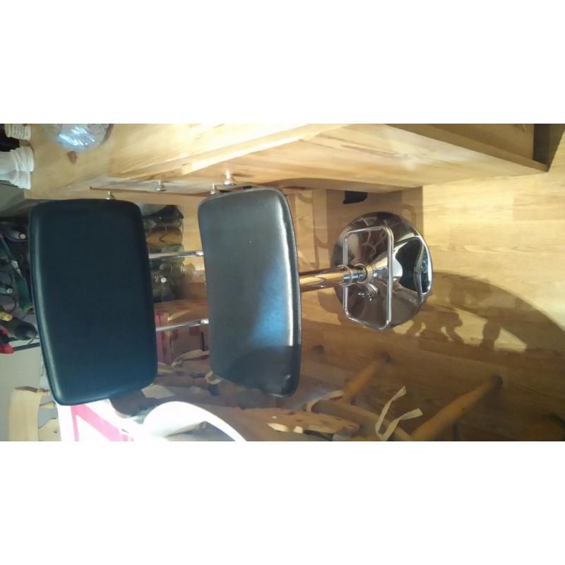 Two rise and fall stools for sale as new