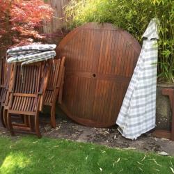 Garden table and chairs