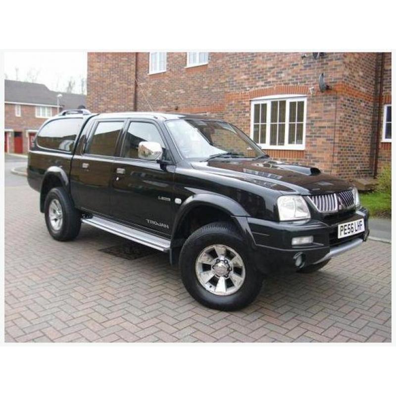 2007 56 MITSIBUSHI L200 TROJAN 2.5 PICK UP DOUBLE CAB 4x4 BLACK(PART EX WELCOME)
