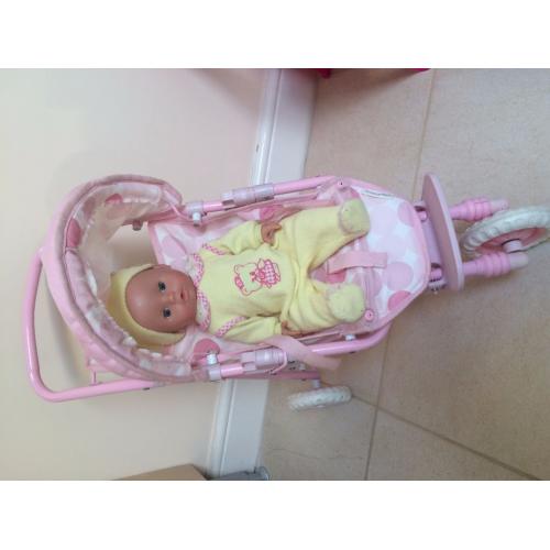 Mamas & Papas doll and pushchair/highchair set