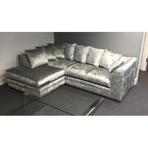 Foam Crush velvet corner sofa