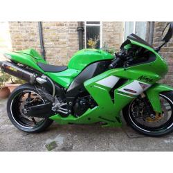 Kawasaki ZX10r,zx1000, 2007,14300M, GREEN, MINT, AKROPROVICS,EXTRAS, MOT, DELIVERY,PART EX POSSIBLE