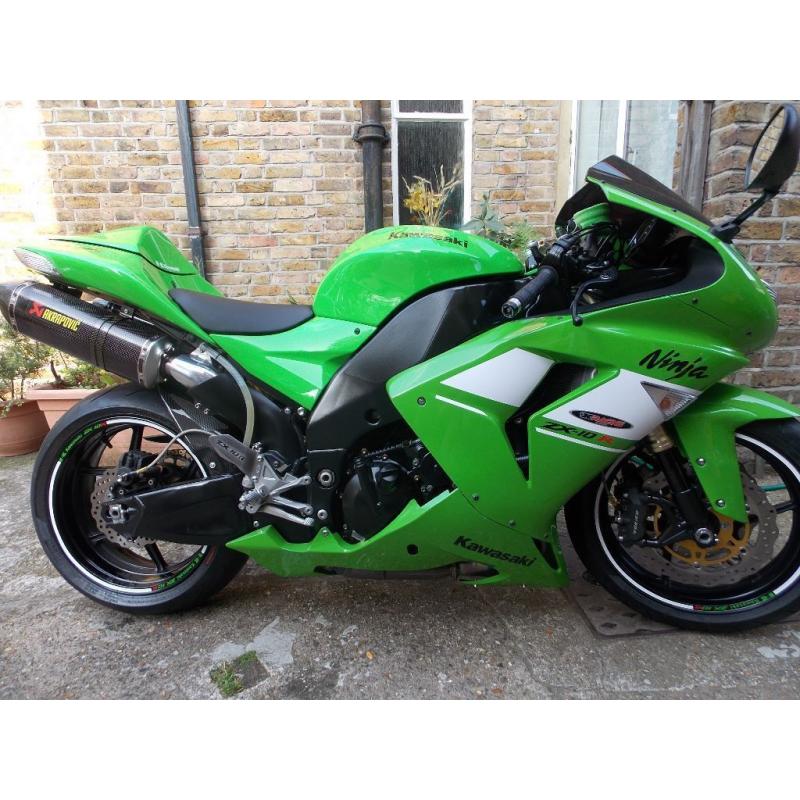 Kawasaki ZX10r,zx1000, 2007,14300M, GREEN, MINT, AKROPROVICS,EXTRAS, MOT, DELIVERY,PART EX POSSIBLE