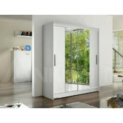 BRAND NEW 2 Sliding Doors Wardrobe with Mirror FREE DELIVERY