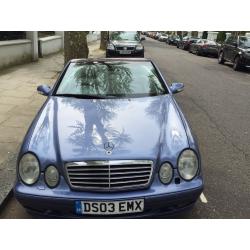 Mercedes clk 320 convertable 2003 Avantgarde 2dr Automatic blue