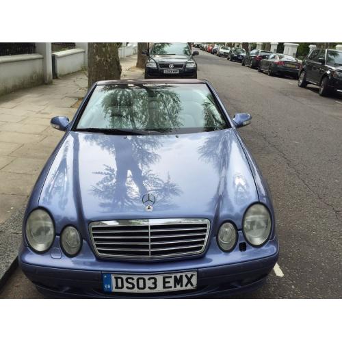Mercedes clk 320 convertable 2003 Avantgarde 2dr Automatic blue