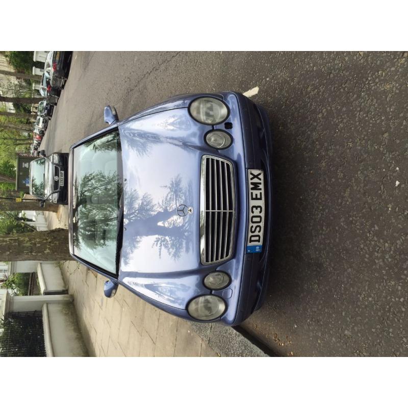 Mercedes clk 320 convertable 2003 Avantgarde 2dr Automatic blue