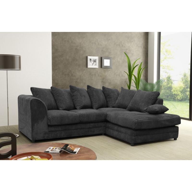 *OFFER*DYLAN CORNER SOFA IN JUMBO CORD FABRIC*EXPRESS DELIVERY*