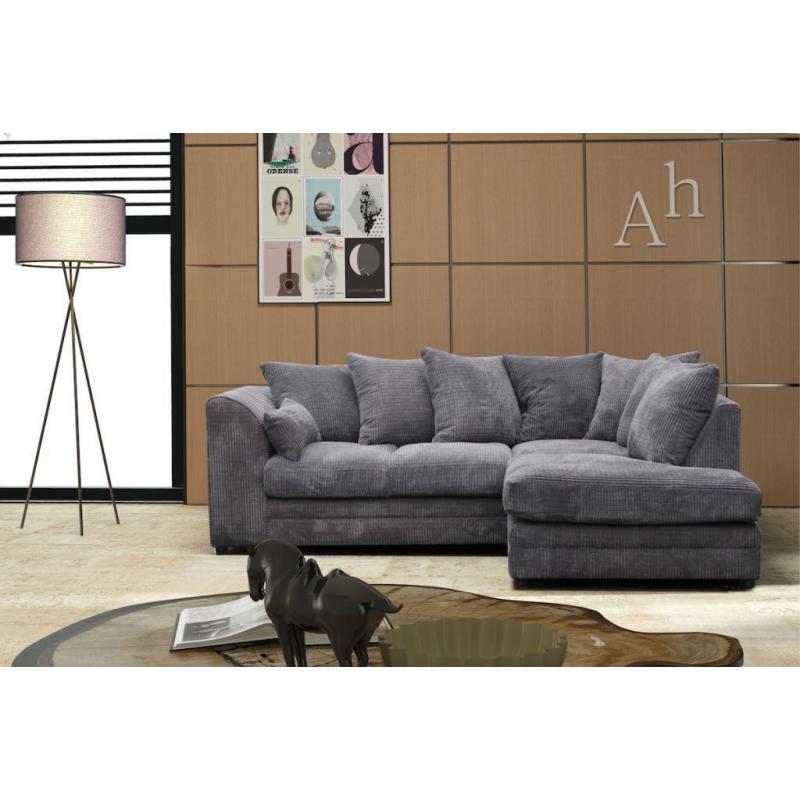 *OFFER*DYLAN CORNER SOFA IN JUMBO CORD FABRIC*EXPRESS DELIVERY*