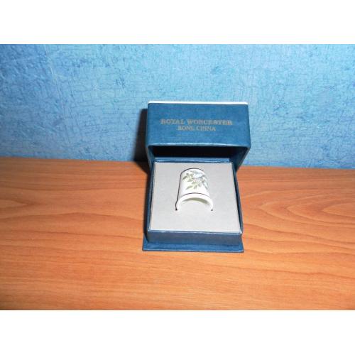 Vintage Royal Worcester Bone China Thimble, Boxed