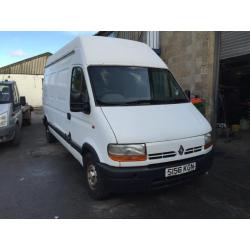 Renault Master van diesel, starts and drives well, MOT until 1st September, van located in Gravesend