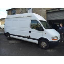 Renault Master van diesel, starts and drives well, MOT until 1st September, van located in Gravesend