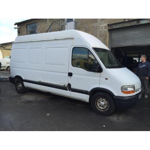 Renault Master van diesel, starts and drives well, MOT until 1st September, van located in Gravesend