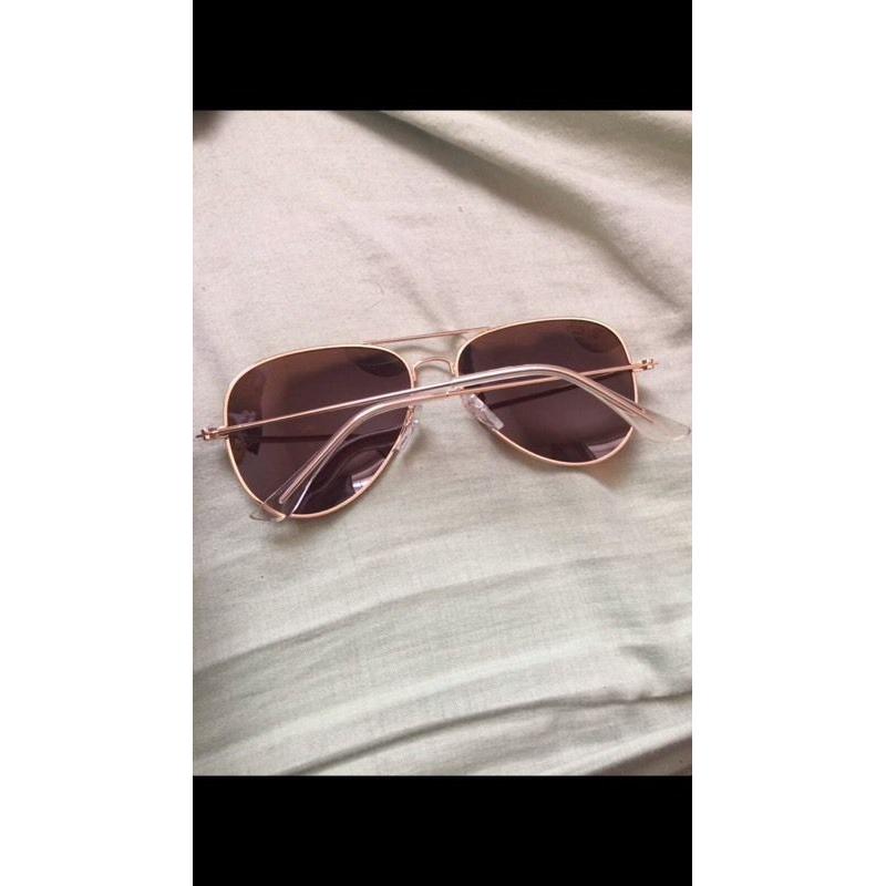 Rayban aviator brown