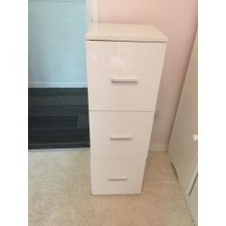 White gloss cabinet