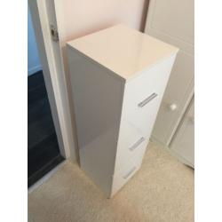 White gloss cabinet