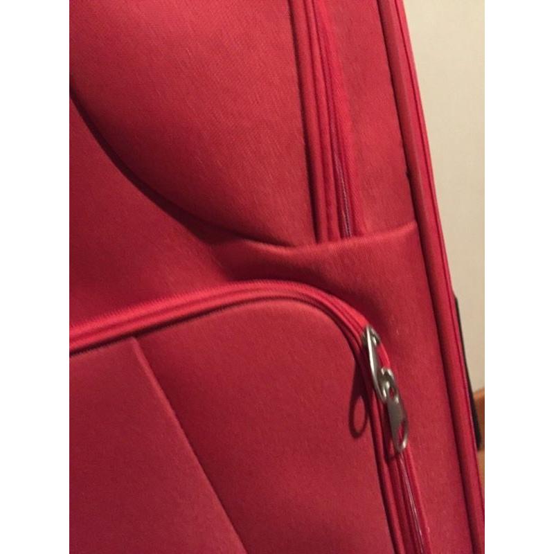 Red suitcase