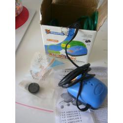 SUPERFISH AIR KIT MINI FISH BOWL TANK FILTER BOXED AND NEW + bottle of nutrafin liquid