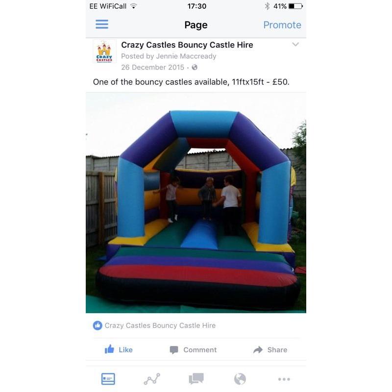 Bouncy castles business forsale