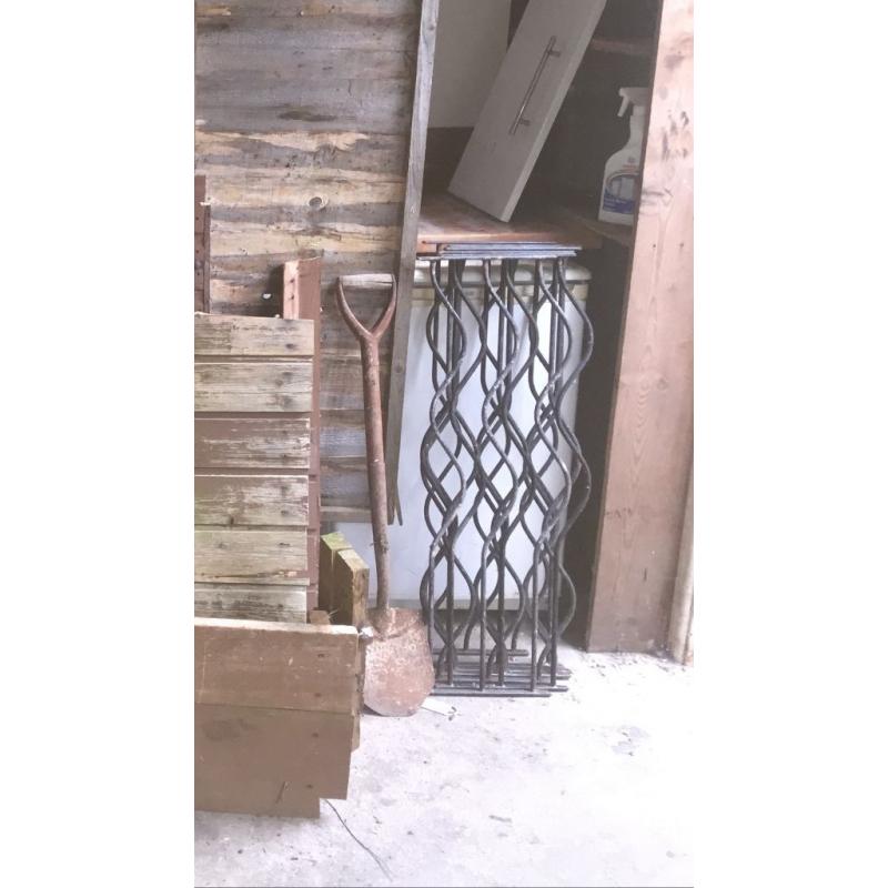 Black garden railing