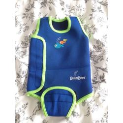 Neoprene baby warma swimsuit and swim nappy 6-12m