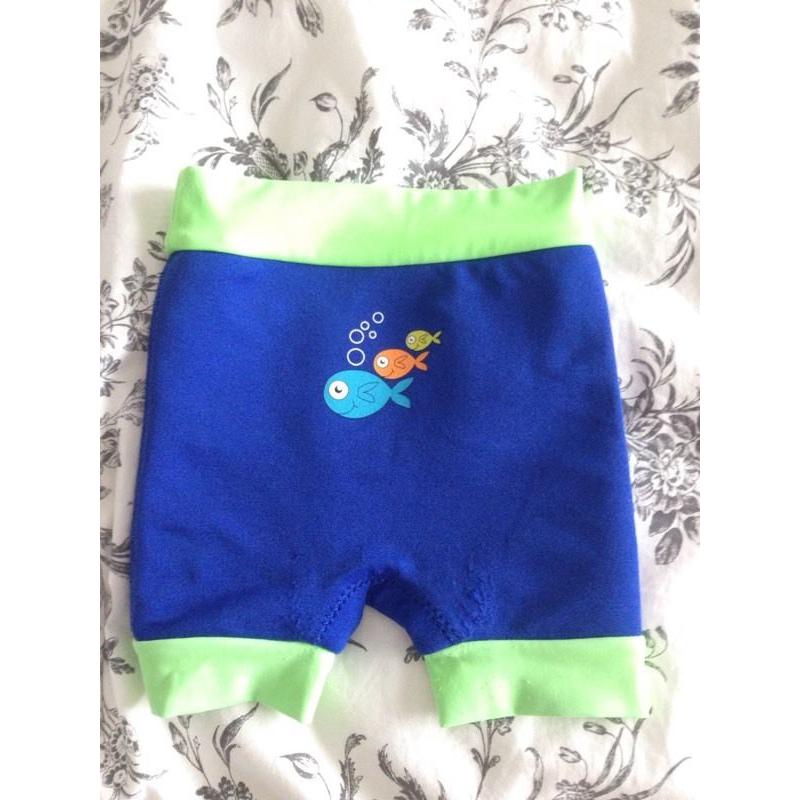 Neoprene baby warma swimsuit and swim nappy 6-12m