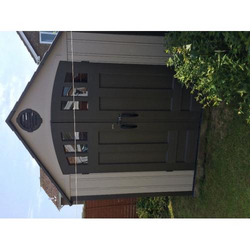 Lovely lifetime heavy duty shed