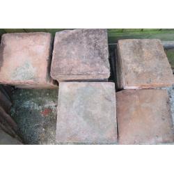 25 reclaimed antique Norfolk pamments approx 9" square