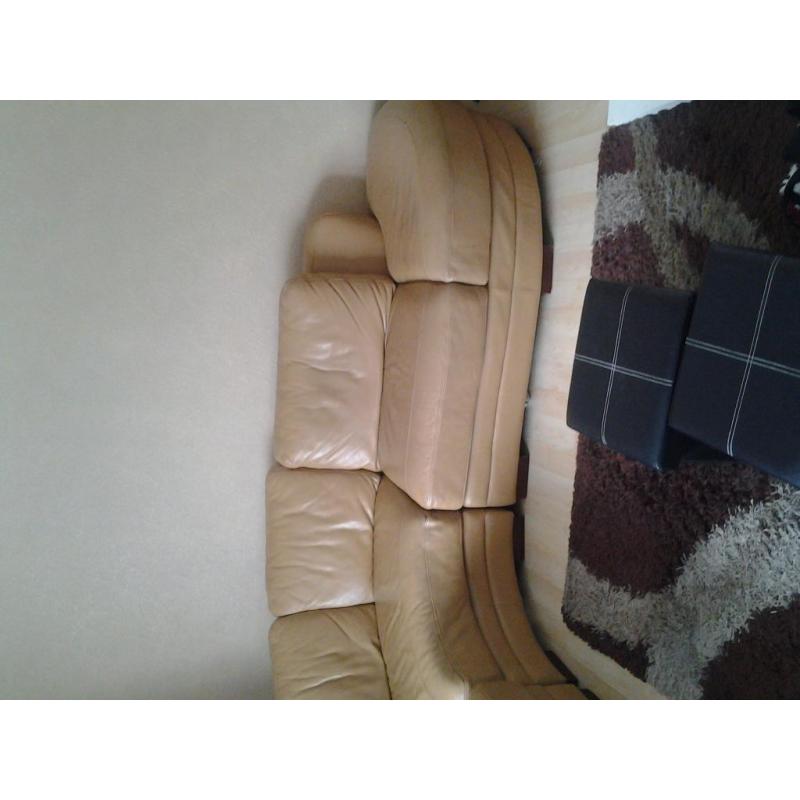leather corner suite