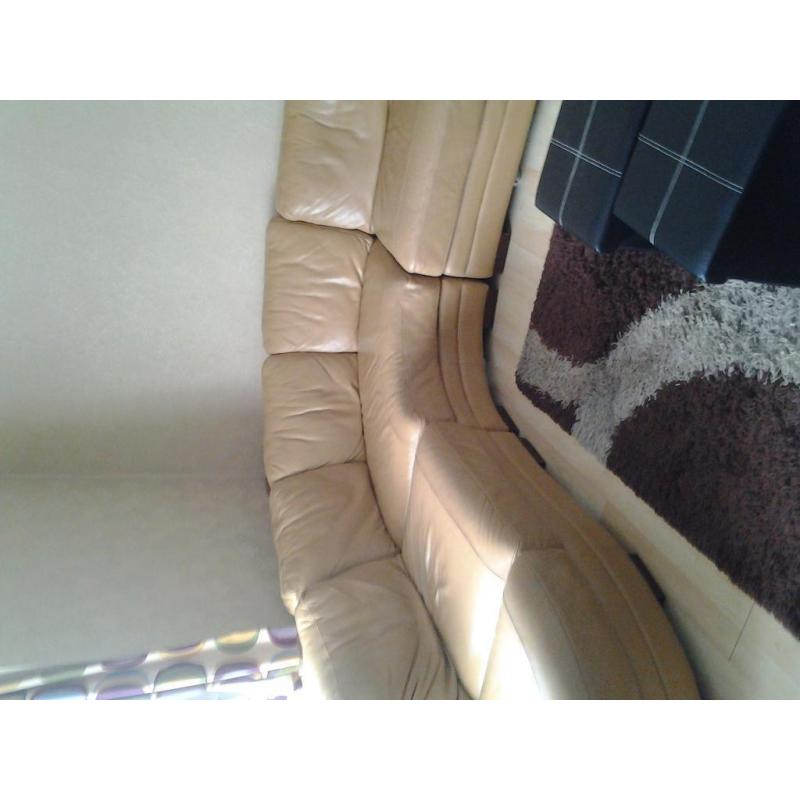 leather corner suite