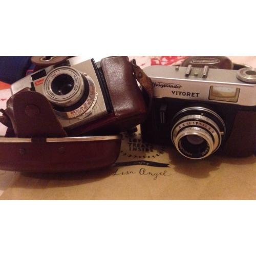 Retro cameras x2 voighander vitoret & kodak colorsnap 35