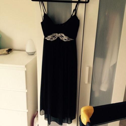 Sexy black babydoll evening dress
