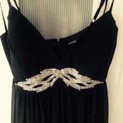 Sexy black babydoll evening dress