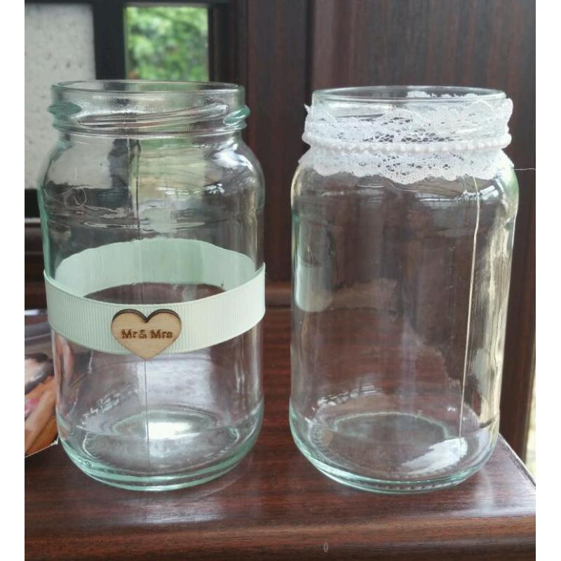 Wedding jars rustic decoration