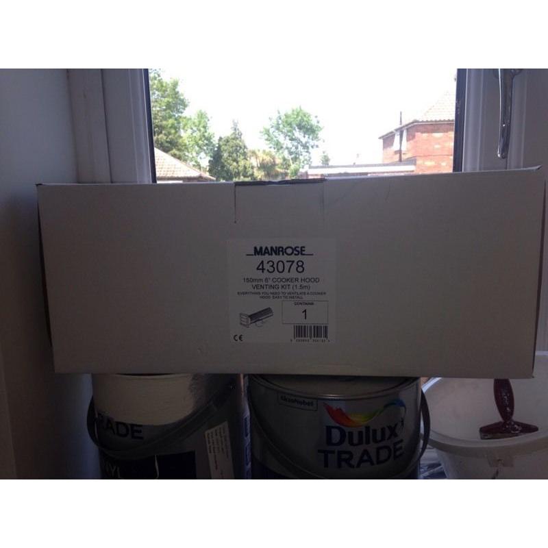 Manrose 6" cooker hood venting kit