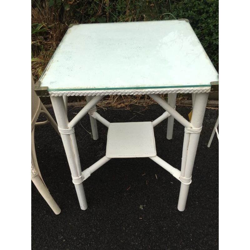 Lloyd loom occasional table
