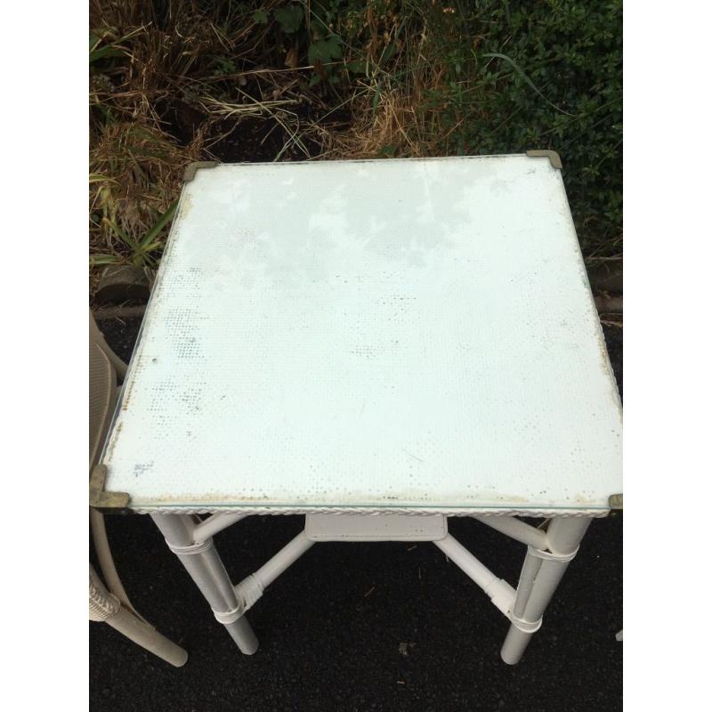 Lloyd loom occasional table