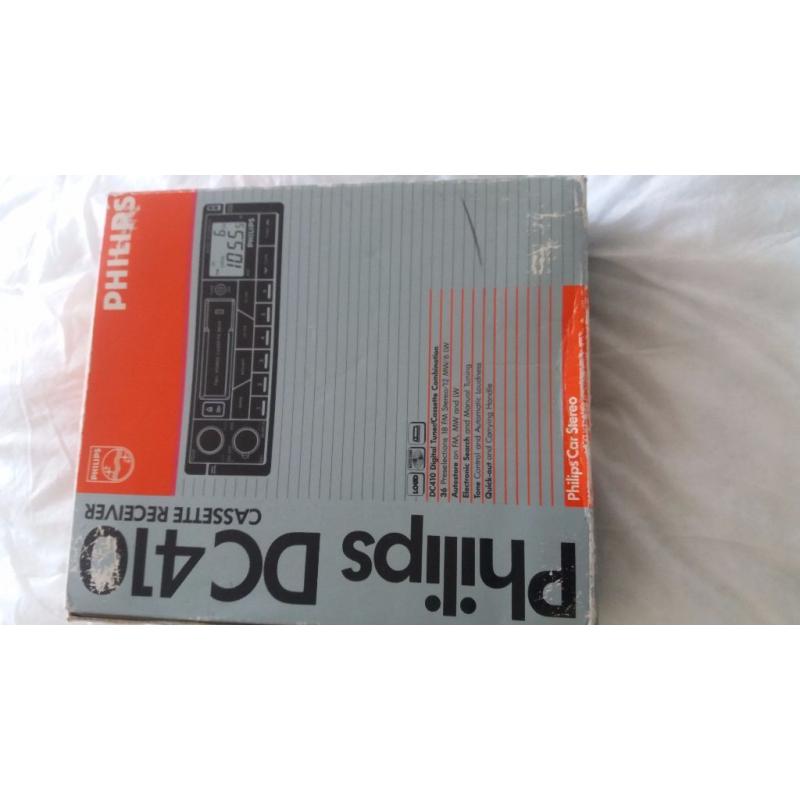Brand New Classic Philips DC410 Radio/cassette receiver from the 70's/80's