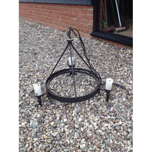 Cast iron chandelier