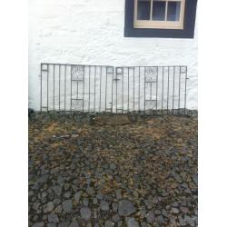 Wrought iron gates (8ft long)