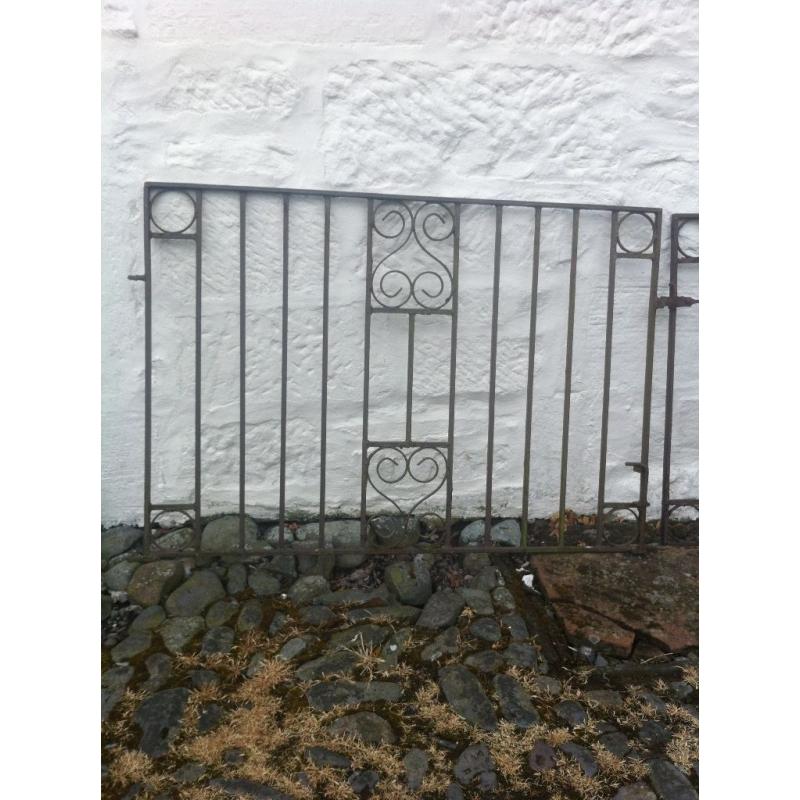 Wrought iron gates (8ft long)